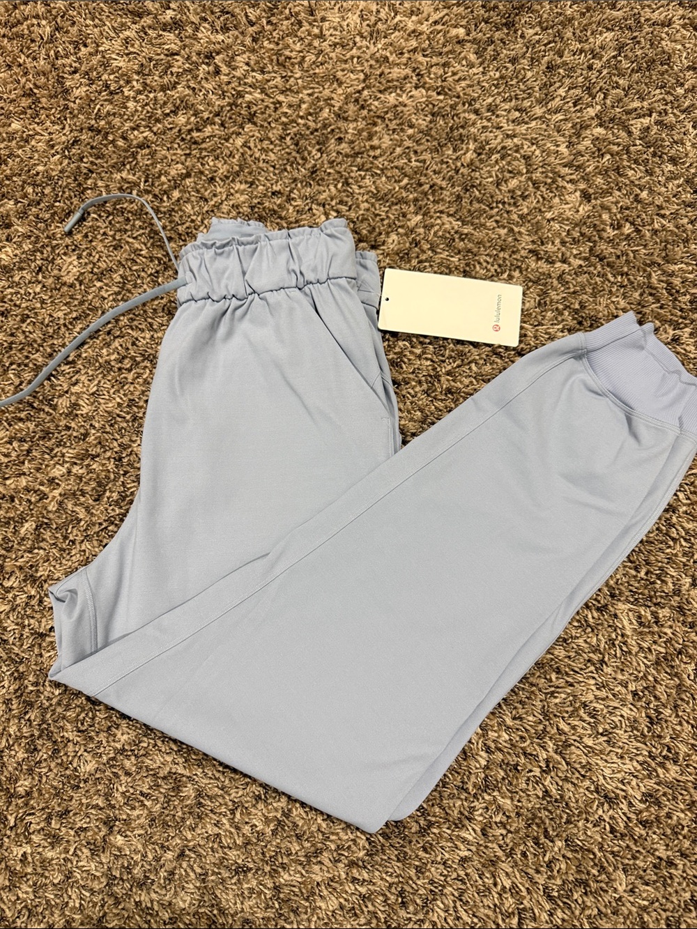 lululemon athletica Light Blue Drawstring Joggers Sz 6